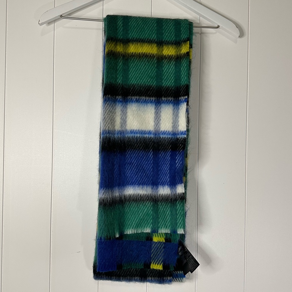 Burberry Multicolor Plaid Wool Scarf